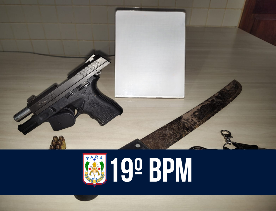 Em Paragominas, 19º BPM captura foragido e apreende armamentos e munições