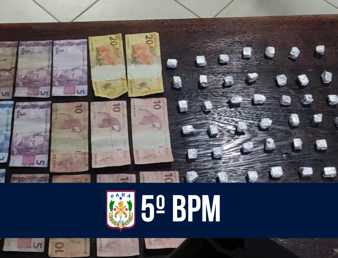 5º BPM prende dupla por tráfico de drogas em Castanhal