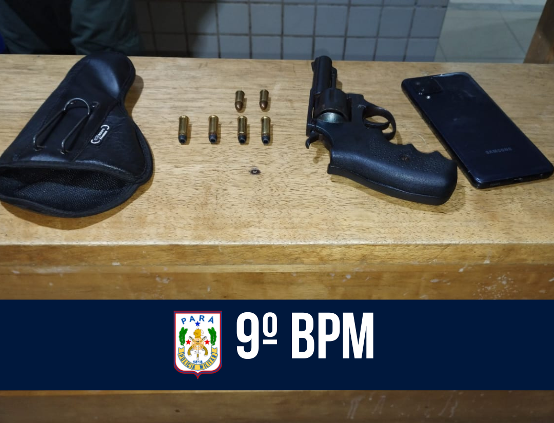 9º BPM realiza apreensão de arma de fogo e munições em Breves