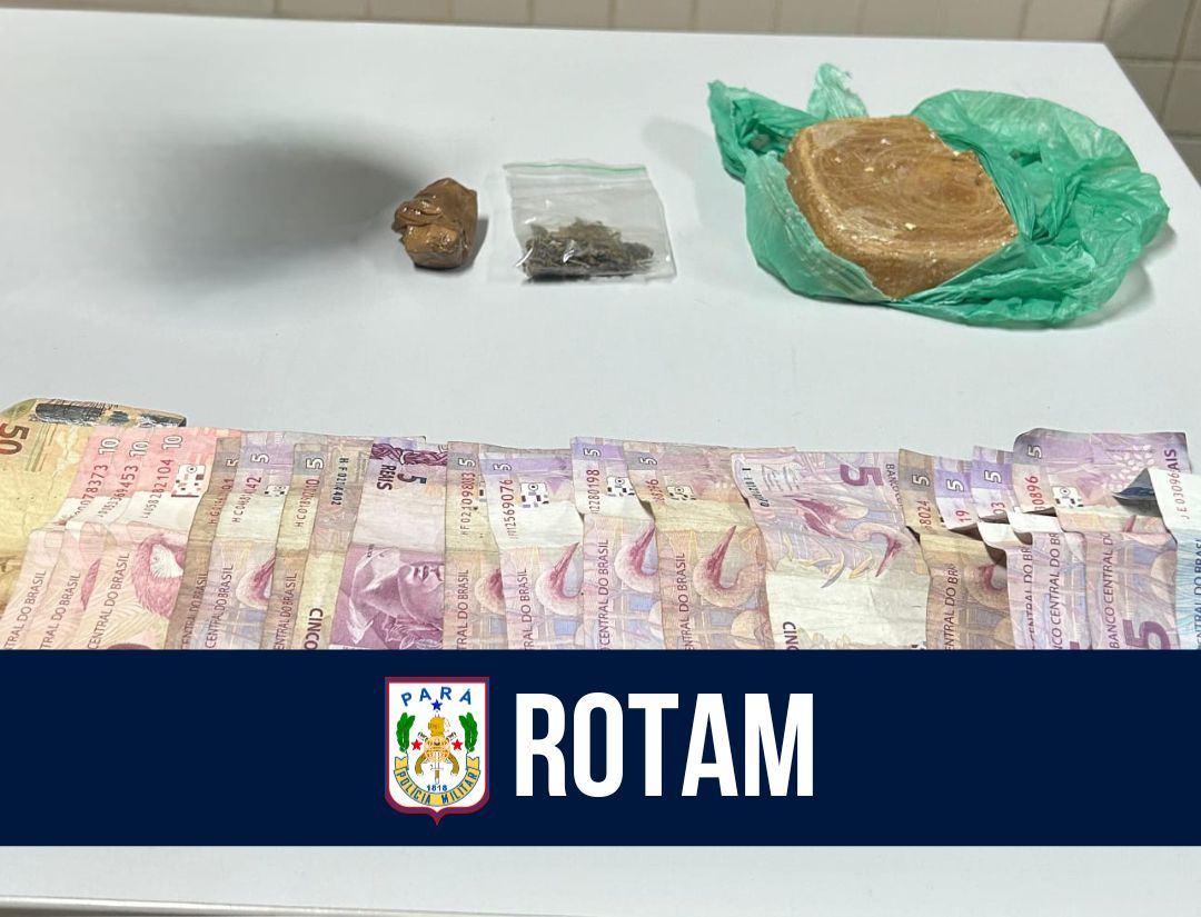 ROTAM prende homem por tráfico de drogas em Belém