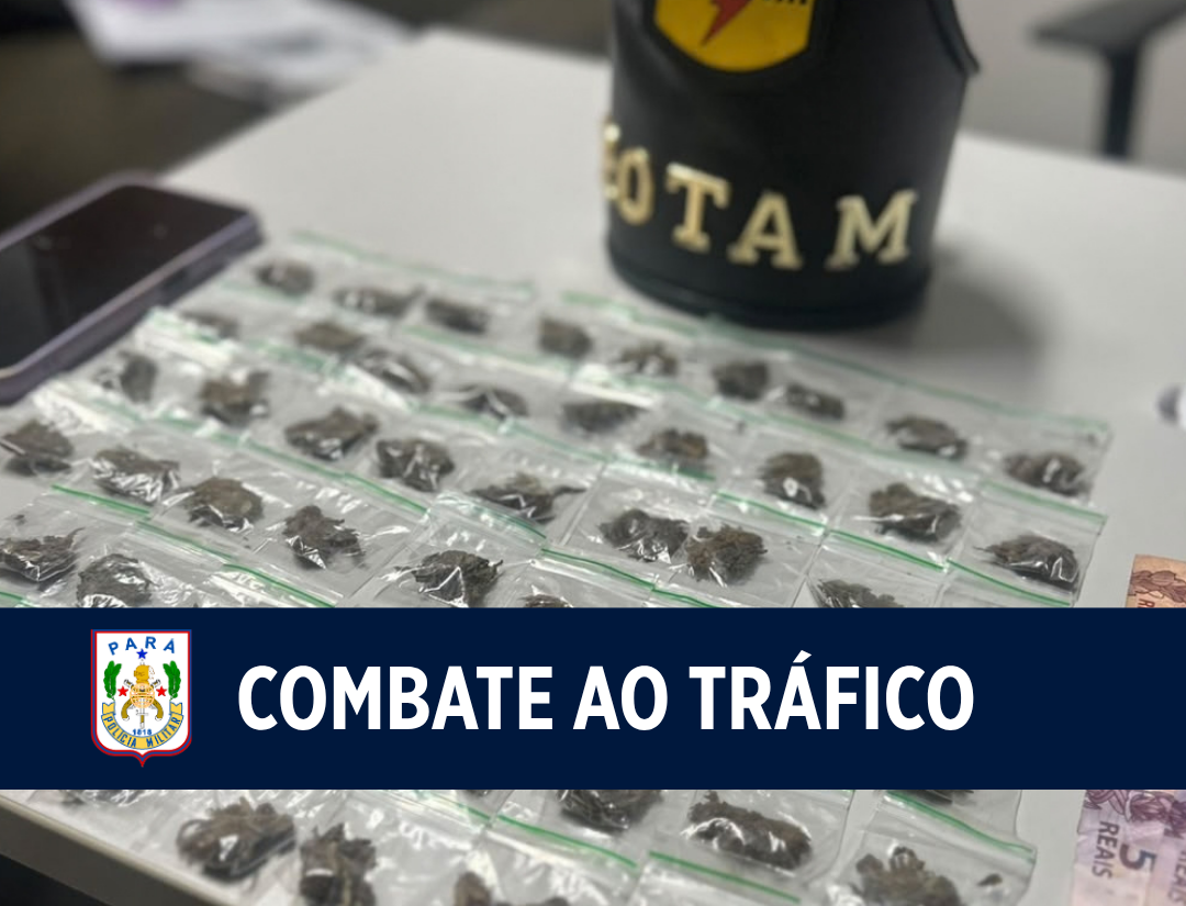 Ação da Rotam apreende drogas em Belém