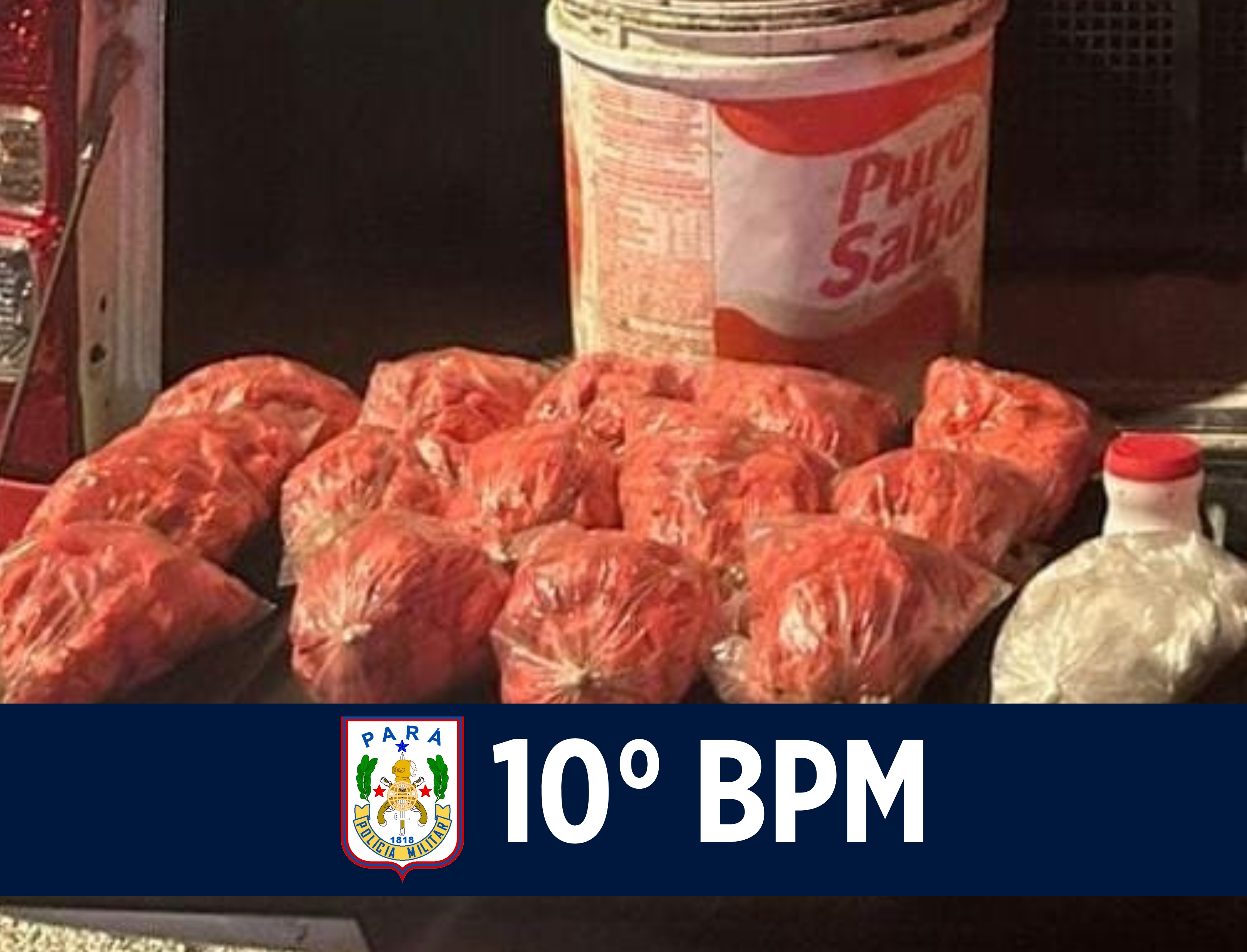 10º BPM apreende 500 unidades de drogas no Distrito de Icoaraci