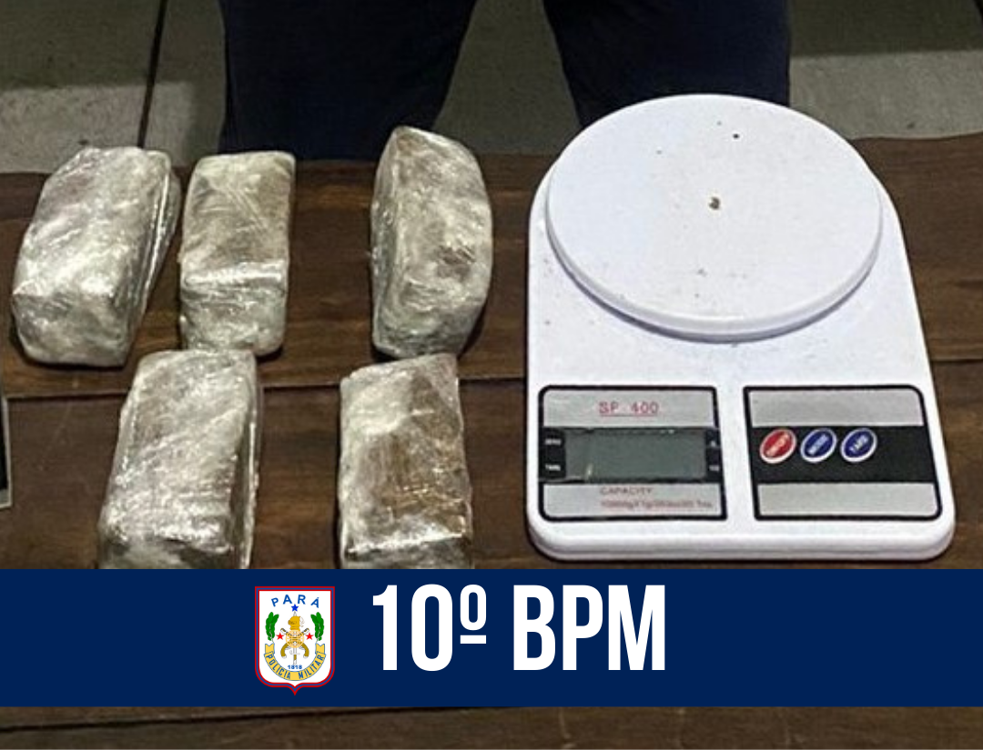 10º BPM prende suspeito com maconha e cocaína em Icoaraci