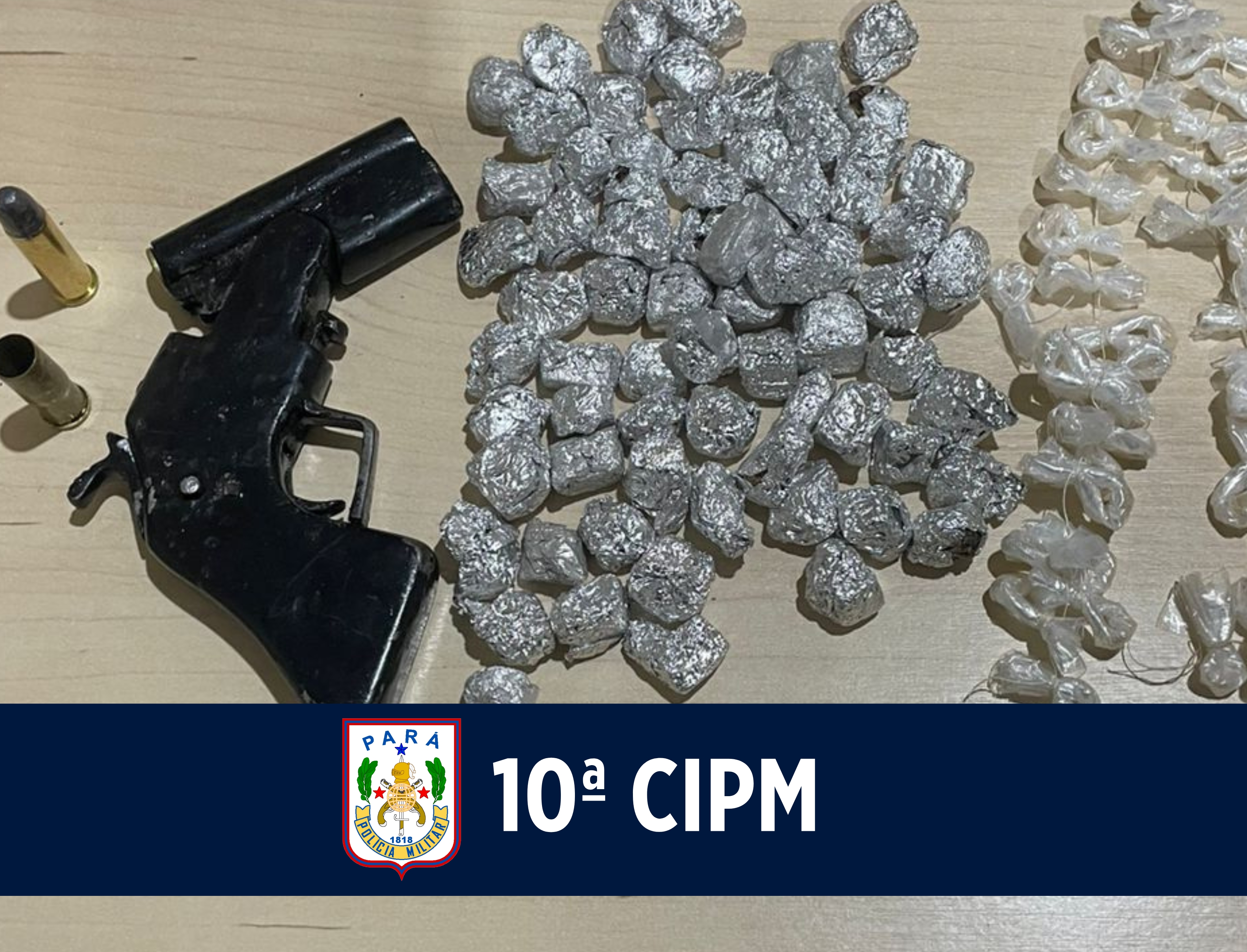 10ª CIPM atua no combate ao tráfico de drogas, em Capitão Poço