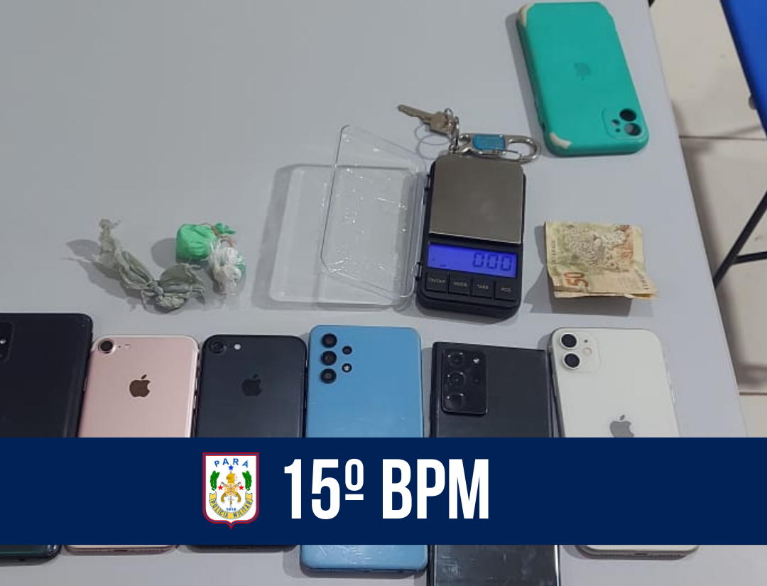 15º BPM prende suspeito de tráfico de drogas, em Itaituba.