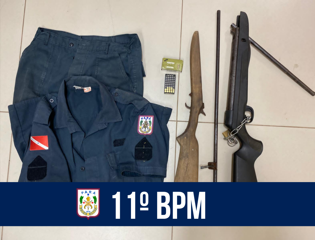 11º BPM prende dupla e apreende armas de fogo em Primavera