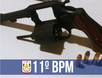 Em Capanema, PM prende suspeito de porte ilegal de arma e apreende revólver