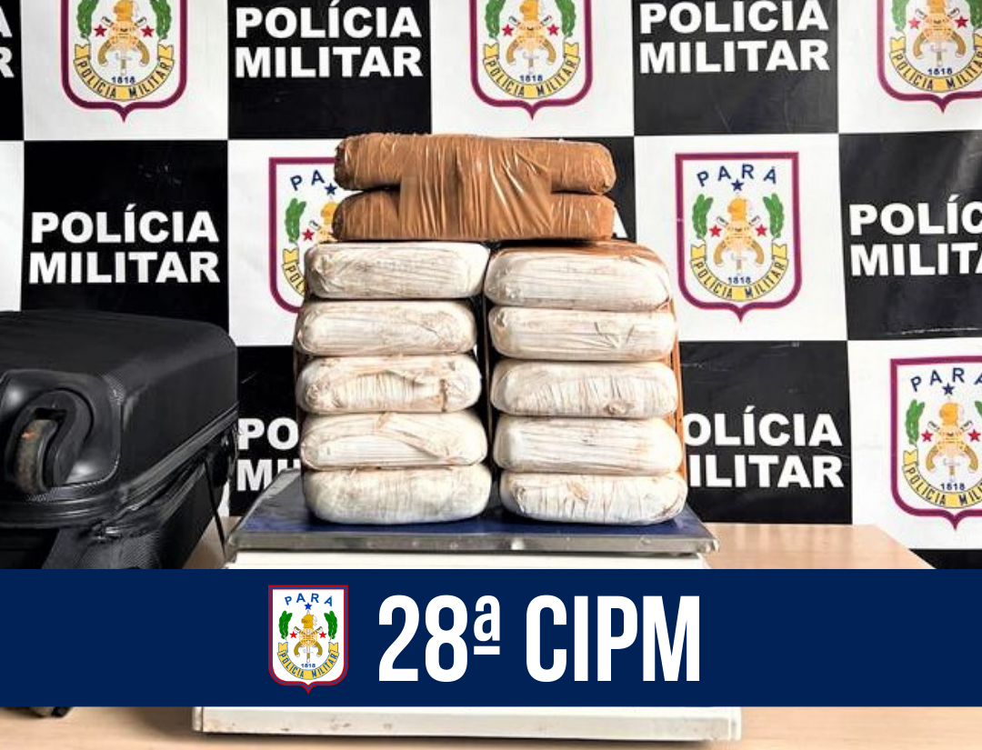 28ª CIPM apreende aproximadamente 13kg de entorpecentes em Juruti