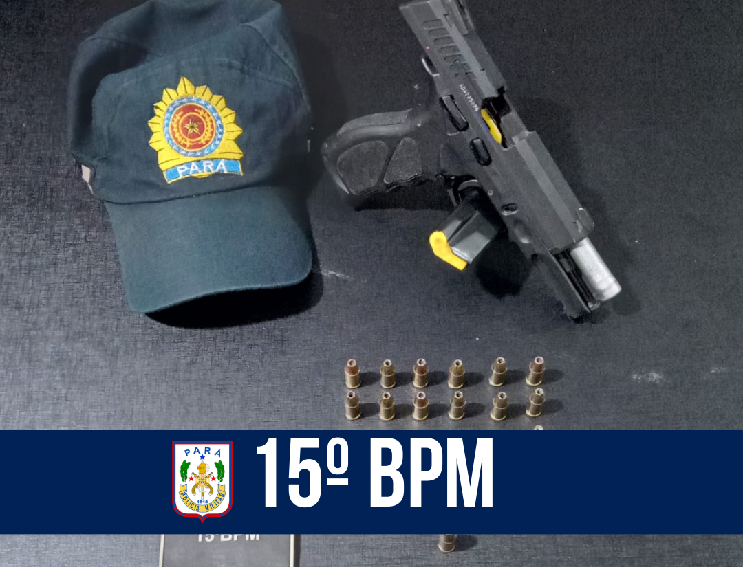Em Itaituba, 15º BPM prende suspeito de porte ilegal de arma de fogo