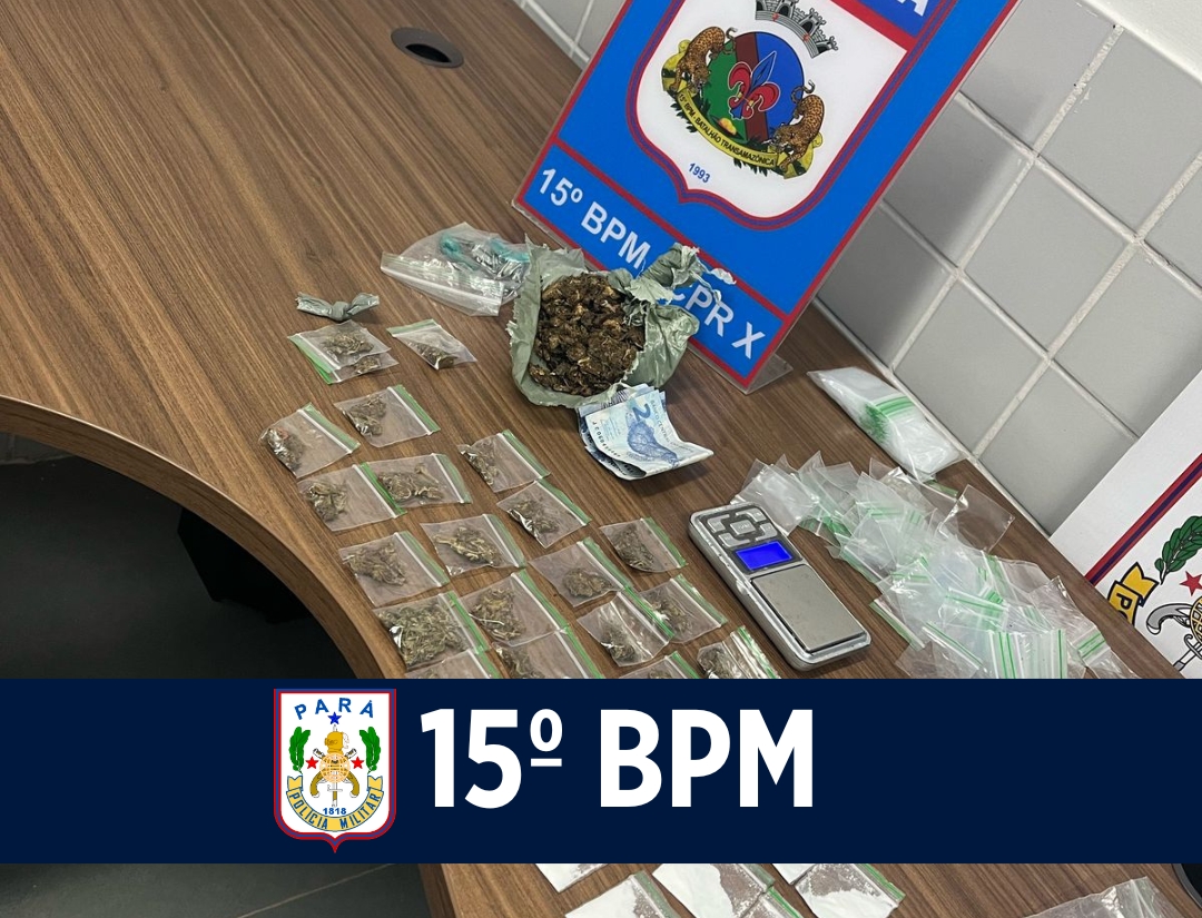 15º BPM prende suspeito por tráfico de drogas em Itaituba