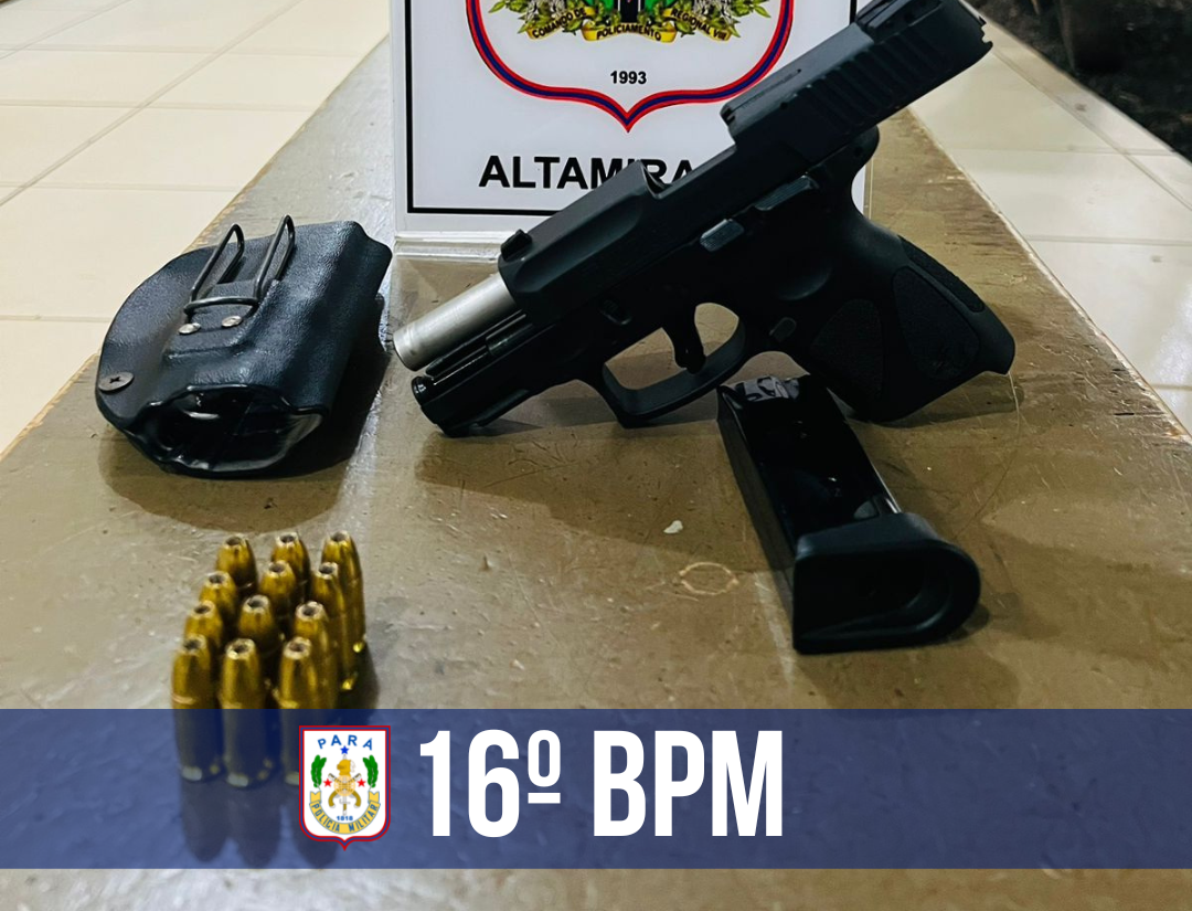 Em Altamira, ação integrada apreende arma de fogo