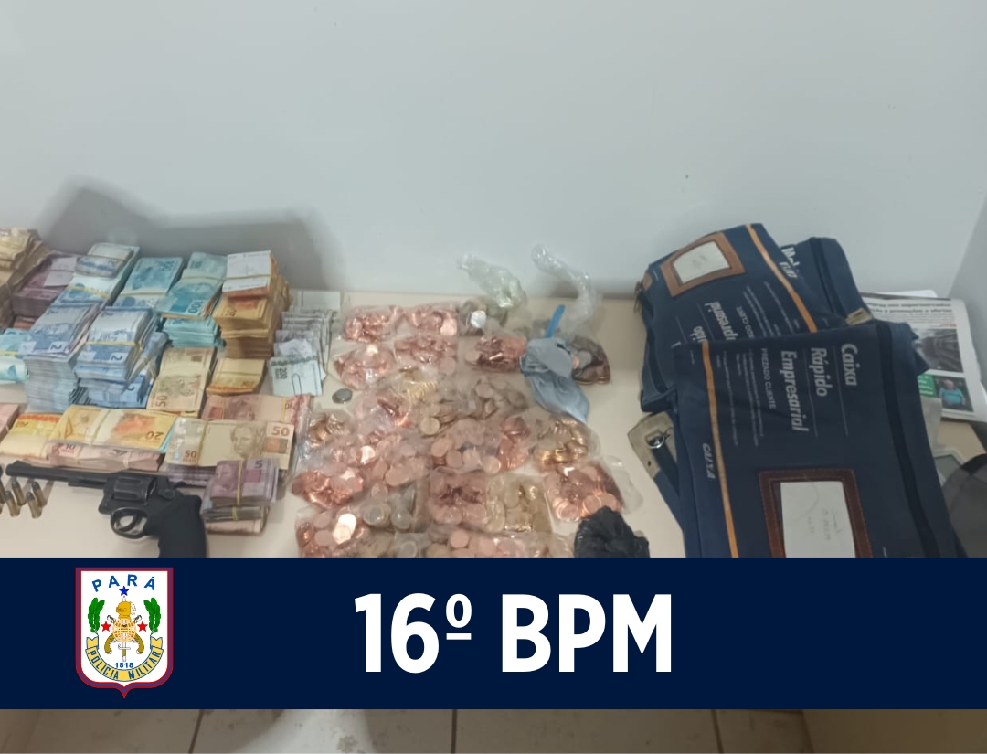 Polícia Militar do Pará impede assalto e apreende R$ 190 mil em Altamira
