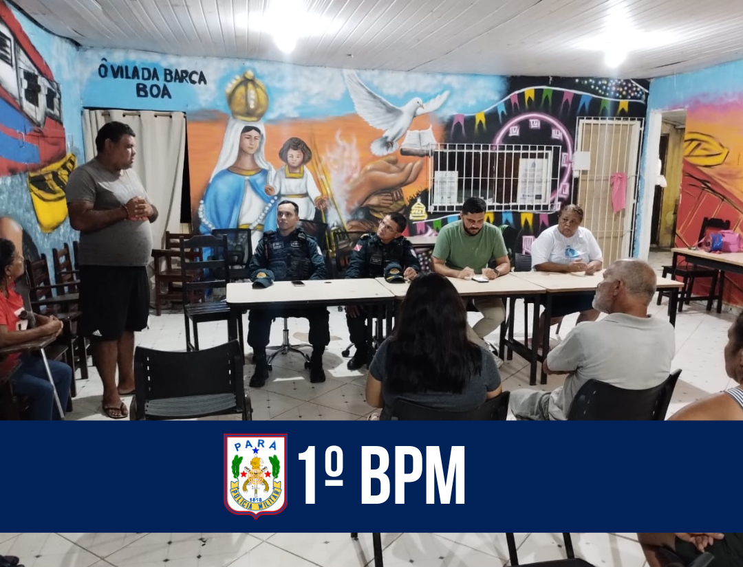 Em Belém, 1° BPM reune com moradores da comunidade da Vila da Barca