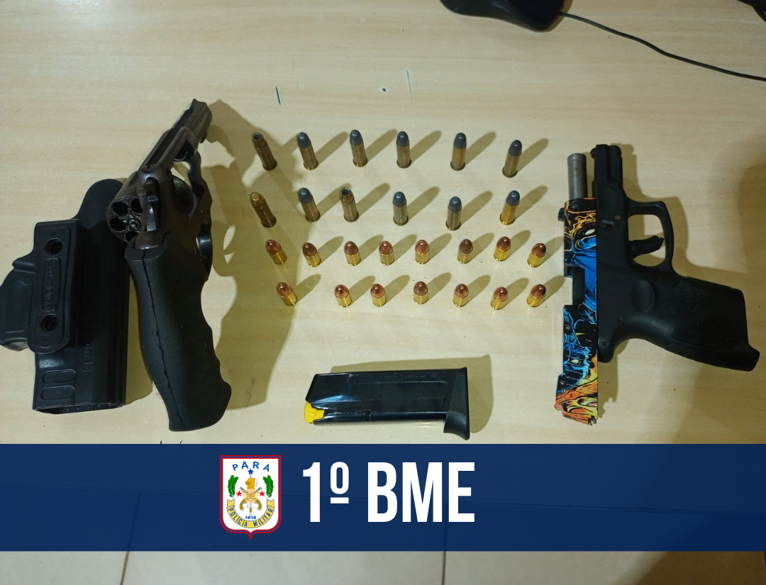 Em Marabá, 1º BME prende homem com duas armas de fogo