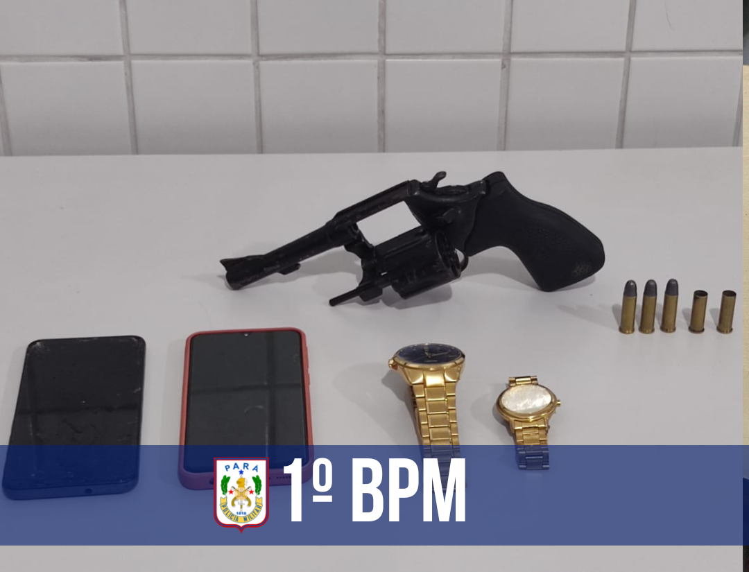 1º BPM apreende três adolescentes suspeitos de roubo à mão armada