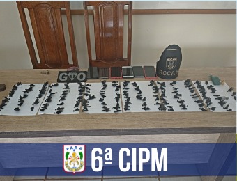 Em Tailândia, 6ª CIPM prende grupo suspeito de roubo de veículo e tráfico de drogas