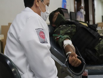 Militares do BPA realizam doação de sangue coletiva em Belém