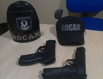 Em Capanema, PM apreende simulacros de arma de fogo