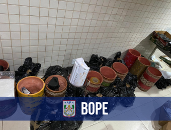 Bope apreende cocaína escondida em vasos marajoaras