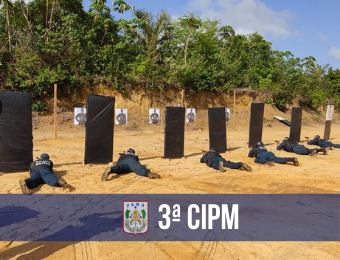Policiais da 3ª CIPM  recebem instrução de tiro policial