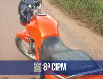 8ª CIPM recupera moto furtada em Moju