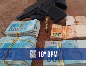 PM apreende arma de fogo e dinheiro durante abordagem no interior do Pará