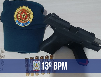 Homem é preso por porte ilegal de arma de fogo