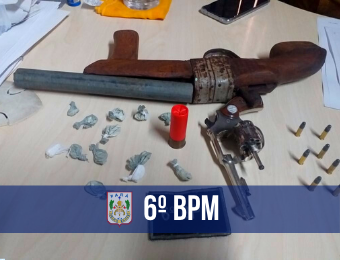 6º BPM apreende drogas e armas em Ananindeua