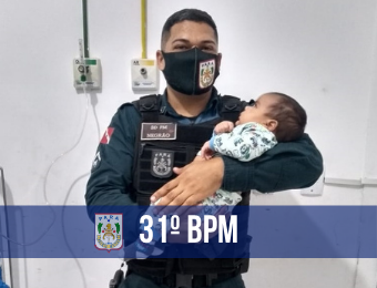 Bebê é salvo por militares do 31º BPM em Abaetetuba