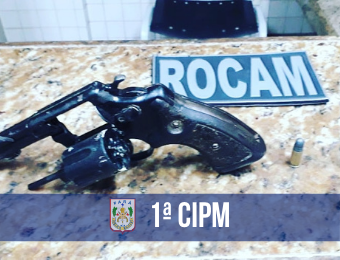 Rocam apreende revólver em Salinópolis 