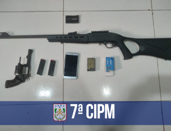 7ª CIPM apreende armas e munições em Novo Progresso