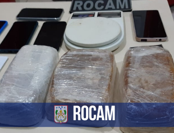 PM apreende mais de 3kg de crack em Curionópolis