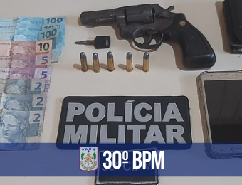 30ª CIPM prende dupla suspeita de roubo em Santana do Araguaia
