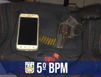 5º BPM apreende arma e prende dois por roubo em Castanhal