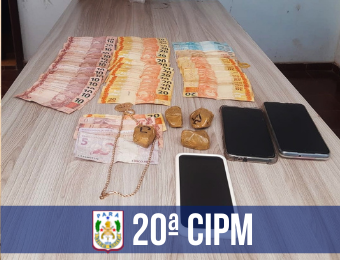 20ª CIPM prende suspeitos de tráfico em Muaná