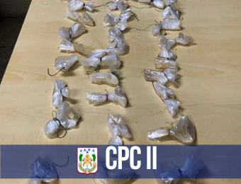 Motopatrulhamento do CPC II apreende pasta base de cocaína durante Operação 