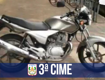 3ª CIME recupera moto roubada em Castanhal