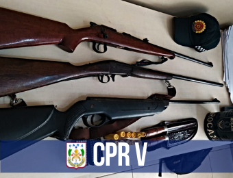 Em rodovia paraense, PM prende dupla por posse ilegal de armas de fogo