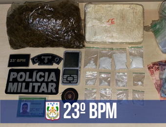 Mais de 2kg de drogas são apreendidos com homem em Canaã dos Carajás