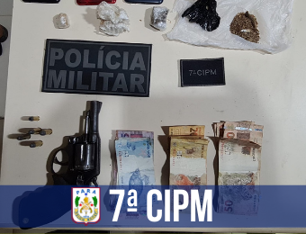 PM apreende drogas, armas e prende suspeito de tráfico em Novo Progresso