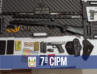 Dupla é presa por porte ilegal de arma de fogo em Novo Progresso