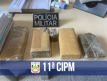 Em Rondon do Pará, PM apreende cerca de 2 Kg de maconha prensada