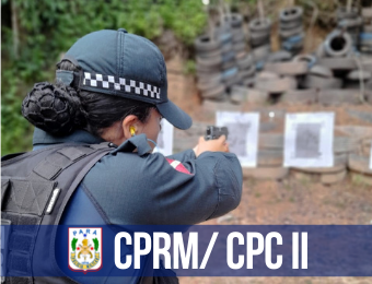 PM realiza treinamento de pistola para aprimorar o uso do armamento pela tropa