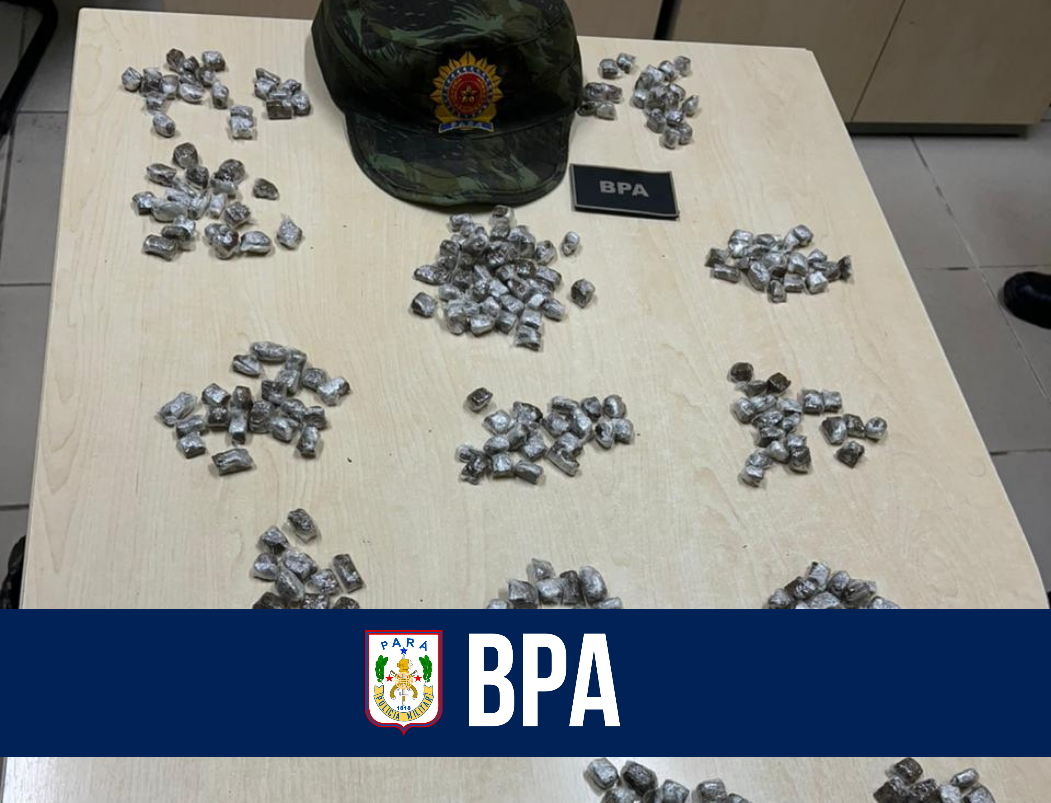Em Belém, BPA prende suspeito de roubo e apreende entorpecentes