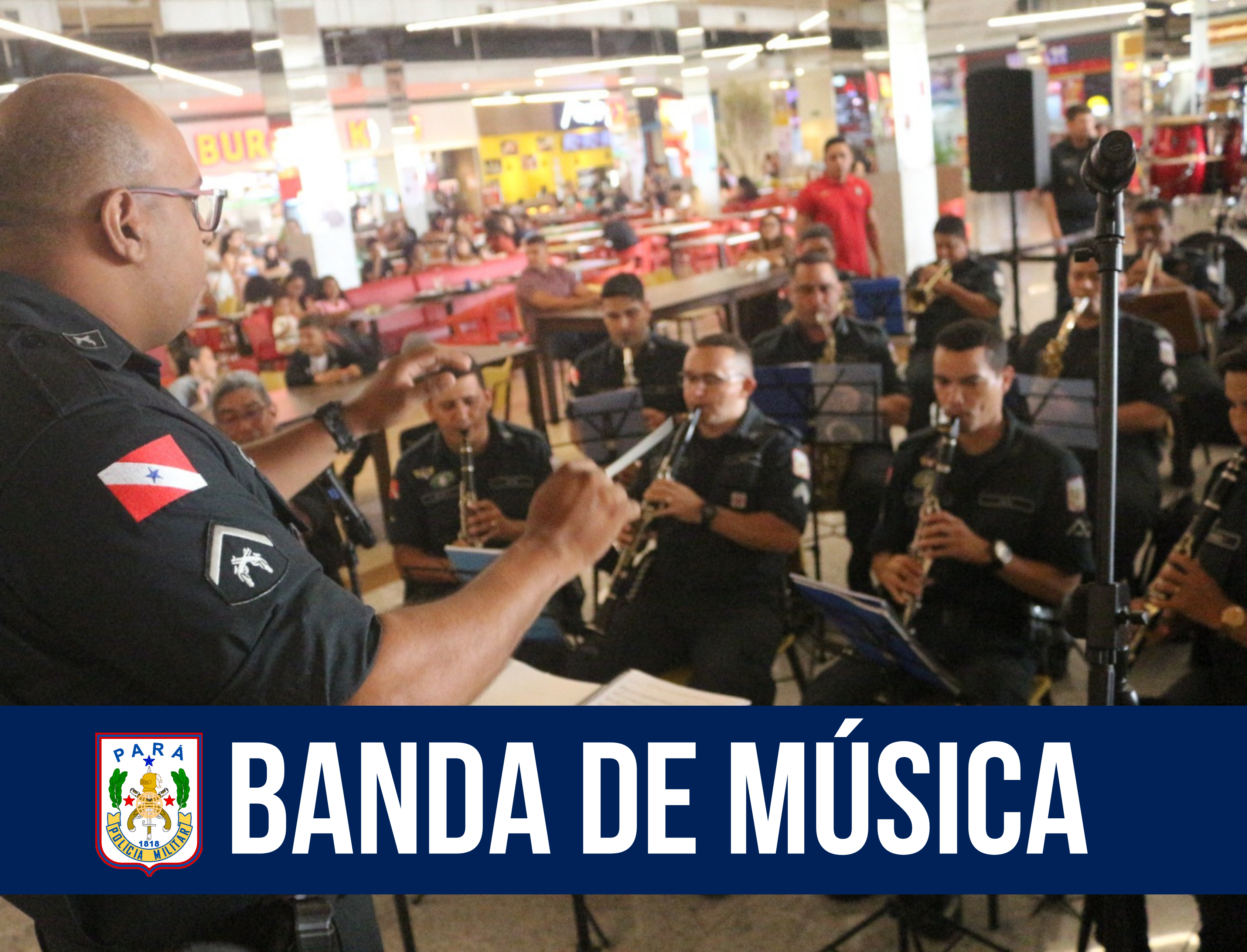 Banda da PM realiza apresentação em Ananindeua