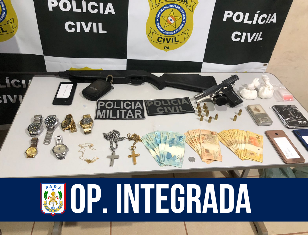 Operação integrada resulta em prisões e apreensões de armas e drogas em Ulianópolis