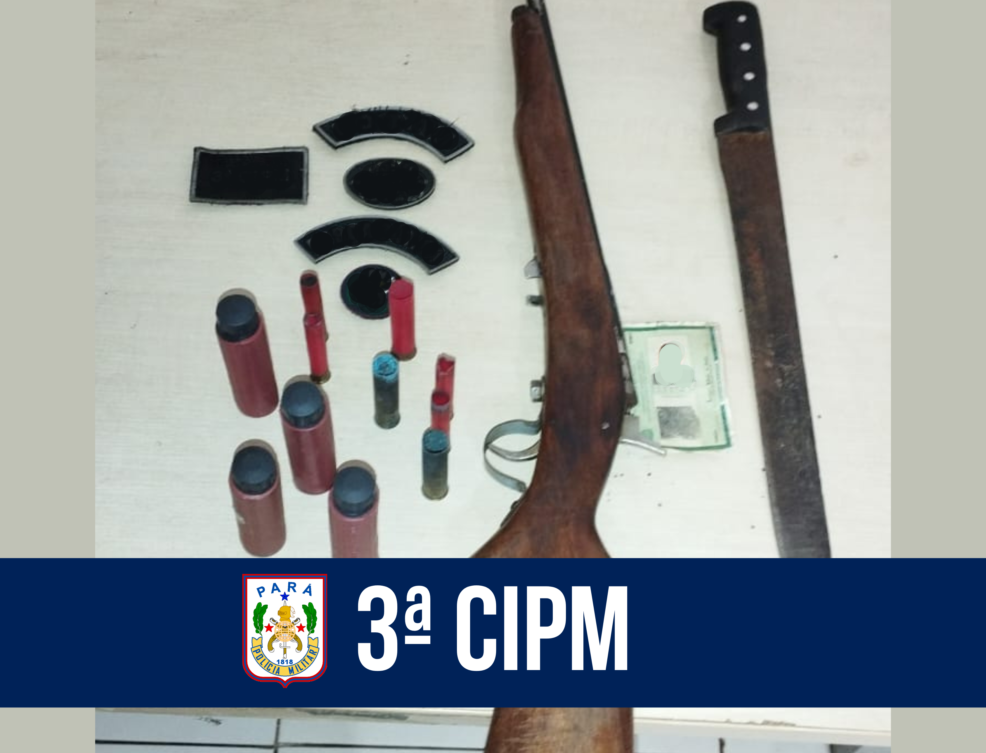 Em Vigia, 3º CIPM prende homem por posse ilegal de arma de fogo