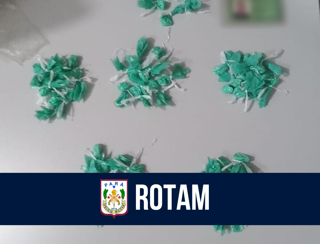 Rotam apreende quase 60 papelotes de entorpecentes no bairro Condor