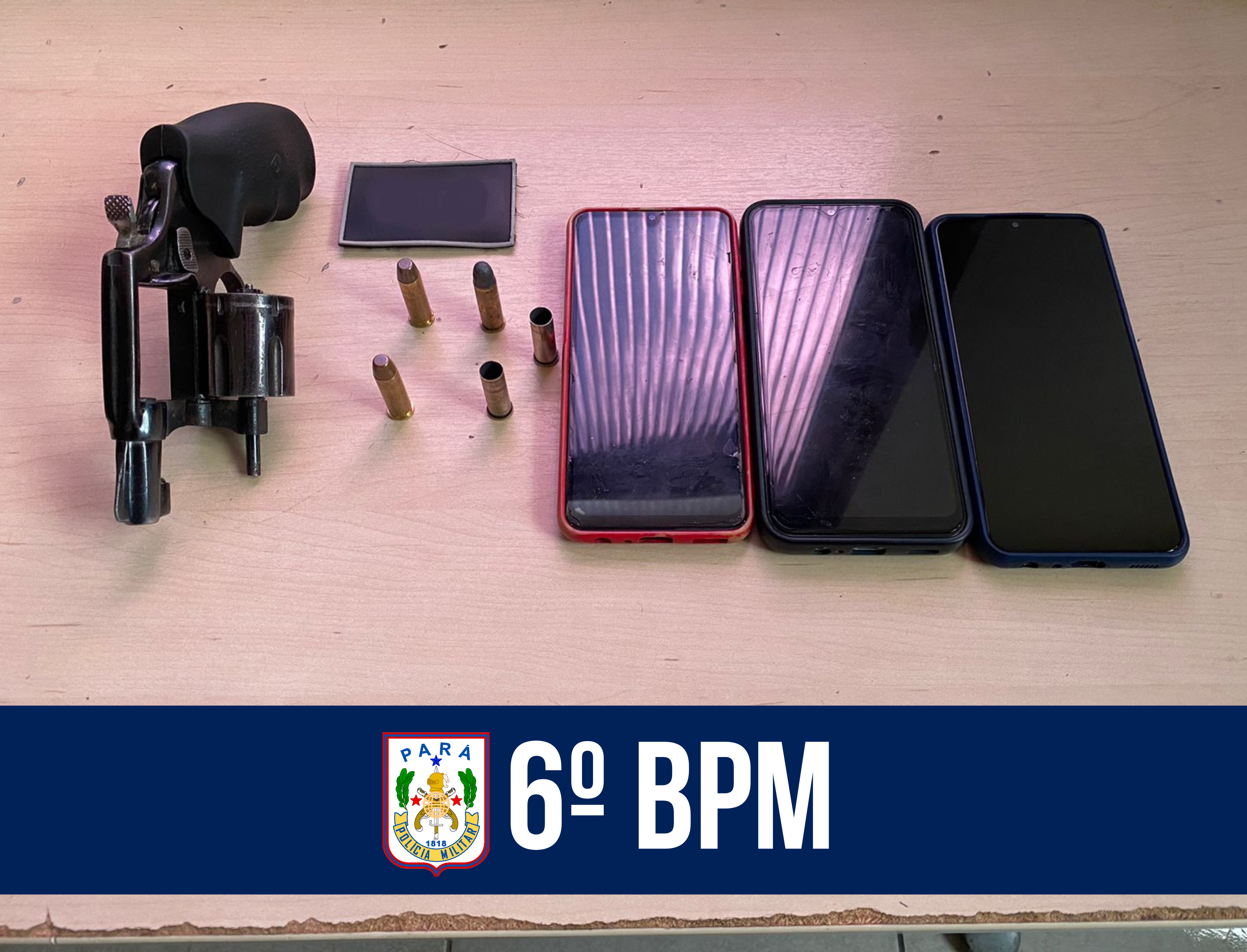 6º BPM realiza a apreensão de uma arma de fogo em Ananindeua