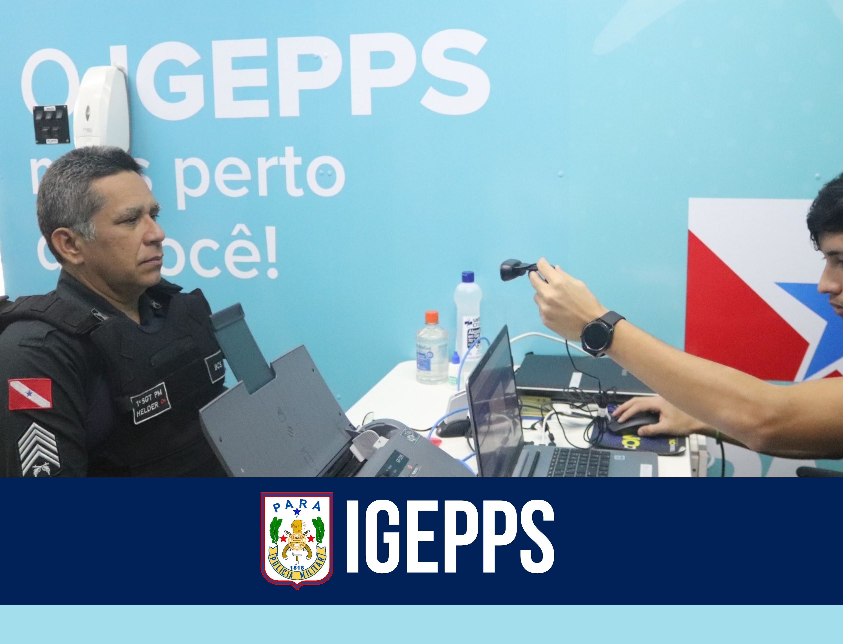 Unidade móvel do IGEPPS realiza atendimentos no pátio do QCG